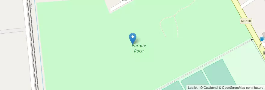 Mapa de ubicacion de Parque Roca en アルゼンチン, ブエノスアイレス州, Partido De Almirante Brown, Burzaco.
