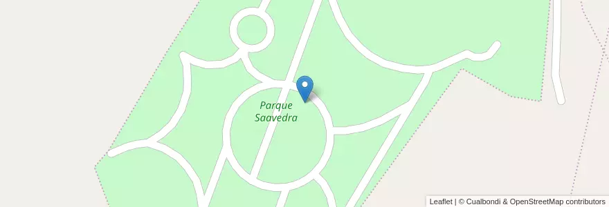 Mapa de ubicacion de Parque Saavedra en アルゼンチン, チリ, チュブ州, Departamento Escalante, Comodoro Rivadavia.