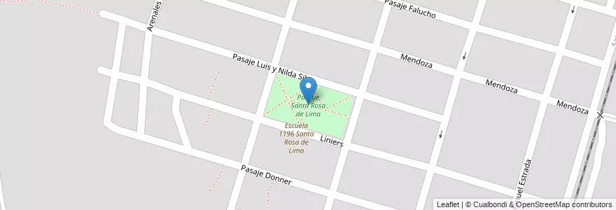 Mapa de ubicacion de Parque Santa Rosa de Lima en 아르헨티나, Santa Fe, Departamento La Capital, Santa Fe Capital, Santa Fe.