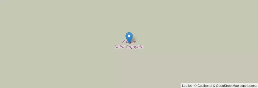 Mapa de ubicacion de Parque Solar Cafayate en Аргентина, Сальта, Cafayate, Municipio De Cafayate.