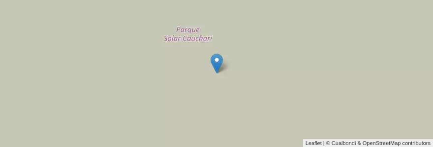 Mapa de ubicacion de Parque Solar Cauchari en 아르헨티나, Jujuy, Departamento Susques, Municipio De Susques.