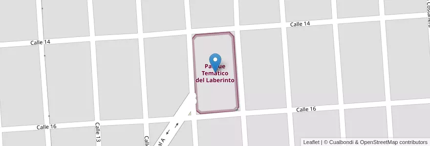 Mapa de ubicacion de Parque Temático del Laberinto en Argentina, Buenos Aires, Partido De La Costa, Las Toninas.