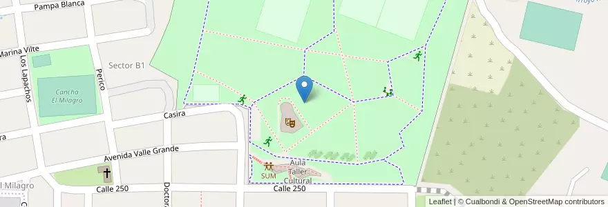 Mapa de ubicacion de Parque Urbano Dr. Manuel Belgrano (en construccion) en Аргентина, Жужуй, Departamento Doctor Manuel Belgrano, Municipio De San Salvador De Jujuy, Alto Comedero.