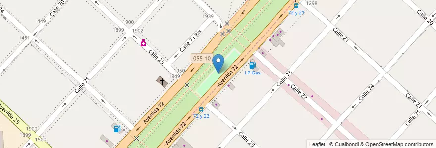 Mapa de ubicacion de Parque y juegos para niños, pista para correr, Casco Urbano en الأرجنتين, بوينس آيرس, Partido De La Plata.