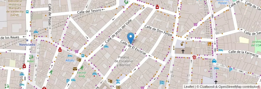 Mapa de ubicacion de Parquímetro en Espanha, Comunidade De Madrid, Comunidade De Madrid, Área Metropolitana De Madrid Y Corredor Del Henares, Madrid.