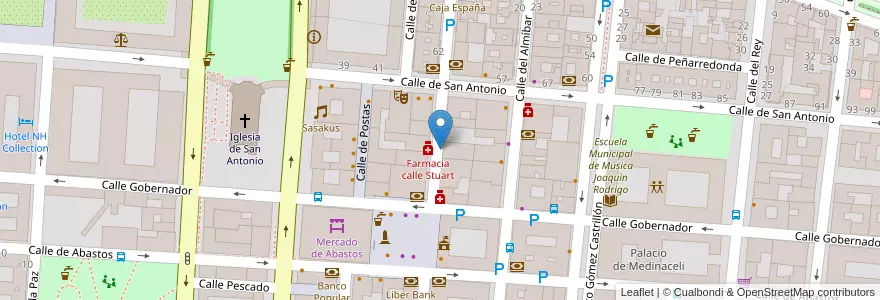 Mapa de ubicacion de Parquímetros Aranjuez en Spanien, Autonome Gemeinschaft Madrid, Autonome Gemeinschaft Madrid, Las Vegas, Aranjuez.