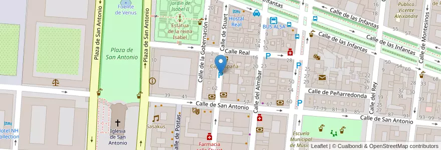 Mapa de ubicacion de Parquímetros Aranjuez en Espagne, Communauté De Madrid, Communauté De Madrid, Las Vegas, Aranjuez.