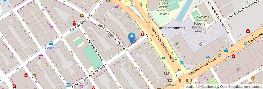Mapa de ubicacion de Parranda en el Cafetal en スペイン, アラゴン州, サラゴサ, Zaragoza, サラゴサ.