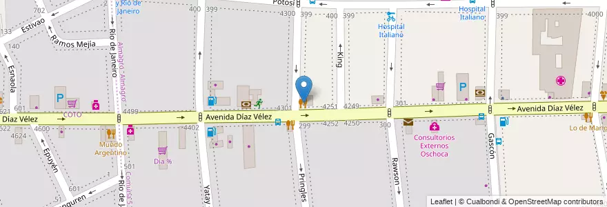 Mapa de ubicacion de Parrilla 83, Almagro en Argentina, Ciudad Autónoma De Buenos Aires, Comuna 5, Buenos Aires.