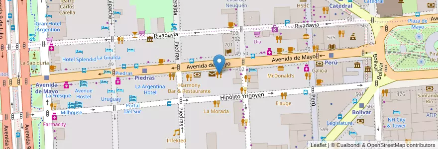 Mapa de ubicacion de Parrilla al carbón Mi Sueño, Montserrat en الأرجنتين, Ciudad Autónoma De Buenos Aires, Comuna 1, Buenos Aires.