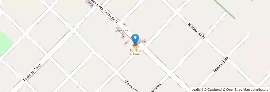 Mapa de ubicacion de Parrilla al Paso en Argentinië, Buenos Aires, Partido De Ituzaingó, Ituzaingó.