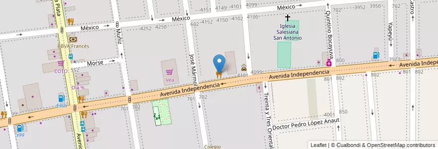 Mapa de ubicacion de Parrilla, Almagro en Arjantin, Ciudad Autónoma De Buenos Aires, Comuna 5, Buenos Aires.