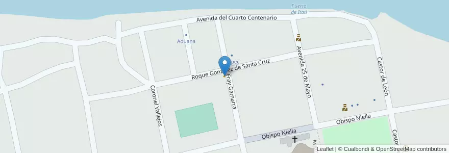 Mapa de ubicacion de Parrilla Bar en Argentine, Corrientes, Departamento Itatí, Municipio De Itatí.