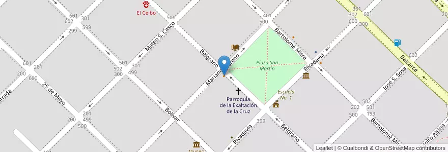Mapa de ubicacion de Parrilla Don Augusto en 阿根廷, 布宜诺斯艾利斯省, Partido De Exaltación De La Cruz, Capilla Del Señor.