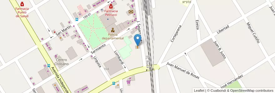 Mapa de ubicacion de Parrilla Don Mario en Argentinië, Buenos Aires, Partido De San Vicente.