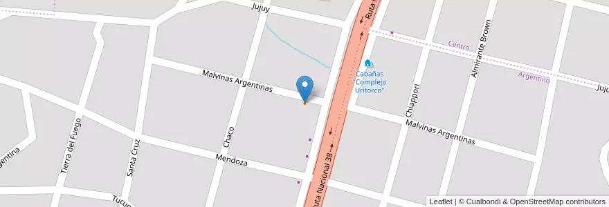 Mapa de ubicacion de Parrilla El Chueco en الأرجنتين, Córdoba, Departamento Punilla, Pedanía Dolores, Municipio De Capilla Del Monte, Capilla Del Monte.
