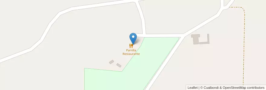 Mapa de ubicacion de Parrilla Restaurante en アルゼンチン, ラ・パンパ州, Departamento Toay, Municipio De Ataliva Roca.