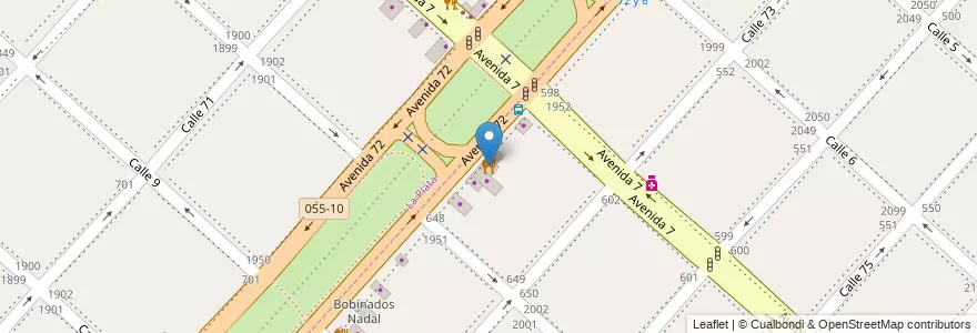 Mapa de ubicacion de Parrillas, Villa Elvira en Arjantin, Buenos Aires, Partido De La Plata.