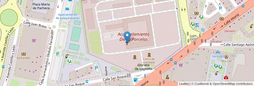 Mapa de ubicacion de Parroquia Castrense María Inmaculada en スペイン, カスティーリャ・イ・レオン州, Burgos, Alfoz De Burgos, Burgos.