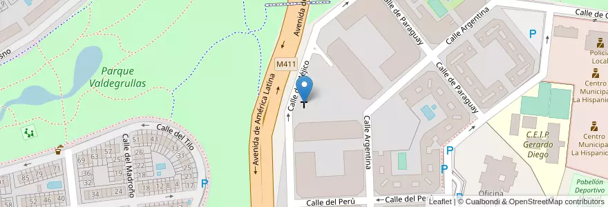 Mapa de ubicacion de Parroquia de Santa Beatriz de Silva en Espanha, Comunidade De Madrid, Comunidade De Madrid, Área Metropolitana De Madrid Y Corredor Del Henares, Leganés.