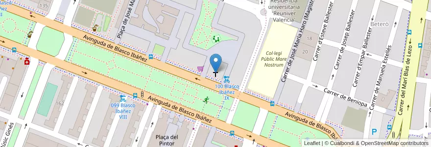 Mapa de ubicacion de Parroquia del Espíritu Santo en スペイン, バレンシア州, València / Valencia, Comarca De València, València.