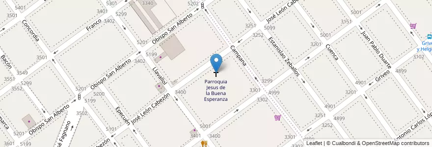 Mapa de ubicacion de Parroquia Jesus de la Buena Esperanza, Villa Devoto en Argentina, Ciudad Autónoma De Buenos Aires, Buenos Aires, Comuna 11.