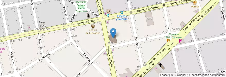 Mapa de ubicacion de Parroquia Jesus de Nazaret, Nueva Pompeya en الأرجنتين, Ciudad Autónoma De Buenos Aires, Comuna 4, Buenos Aires.