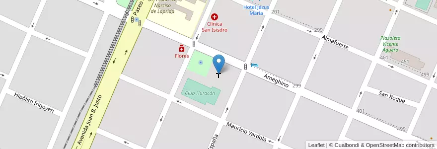 Mapa de ubicacion de Parroquia Jesús y María en Argentinien, Provinz Córdoba, Departamento Colón, Pedanía Cañas.