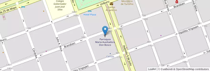 Mapa de ubicacion de Parroquia María Auxiliadora Don Bosco en Argentinien, Formosa, Departamento Formosa, Municipio De Formosa, Formosa.