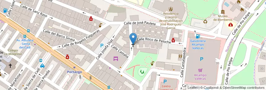 Mapa de ubicacion de Parroquia María Reina en Испания, Мадрид, Мадрид, Área Metropolitana De Madrid Y Corredor Del Henares, Мадрид.