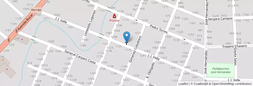 Mapa de ubicacion de Parroquia Ntra. Sra. del rosario de San Nicolás y San Carlos Borromeo en Argentinien, Provinz Buenos Aires, Partido De Pergamino.