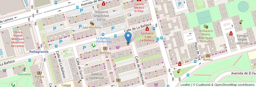 Mapa de ubicacion de Parroquia Nuestra Señora de Luján en İspanya, Comunidad De Madrid, Comunidad De Madrid, Área Metropolitana De Madrid Y Corredor Del Henares, Madrid.
