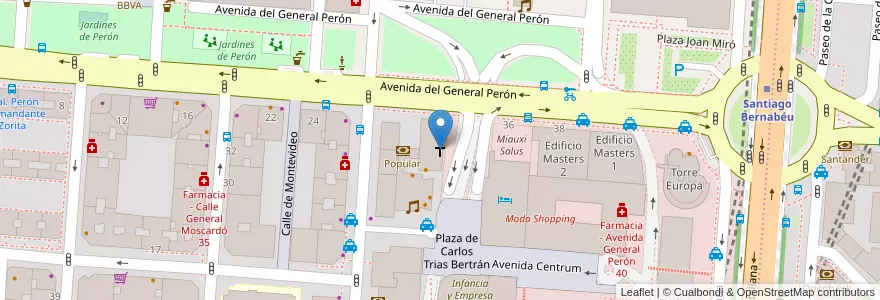 Mapa de ubicacion de Parroquia Nuestra Señora del Castañar en إسبانيا, منطقة مدريد, منطقة مدريد, Área Metropolitana De Madrid Y Corredor Del Henares, مدريد.