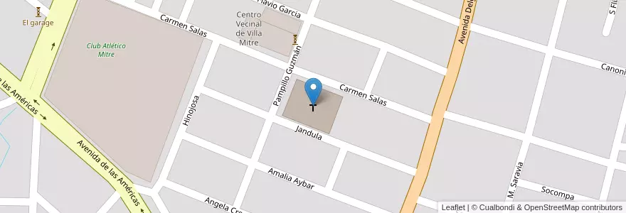 Mapa de ubicacion de Parroquia Nuestra Señora del Huerto en Аргентина, Сальта, Capital, Municipio De Salta, Salta.