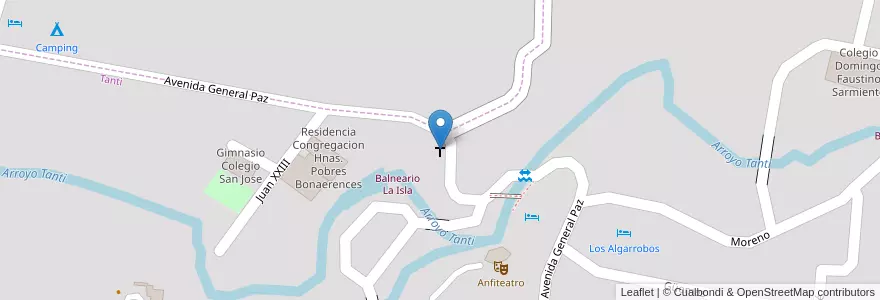 Mapa de ubicacion de Parroquia Nuestra Señora Del Rosario en Argentine, Córdoba, Departamento Punilla, Pedanía San Roque, Municipio De Tanti, Tanti.