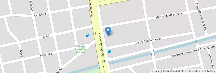 Mapa de ubicacion de Parroquia Nuestro Señor De Mailin en الأرجنتين, Santiago Del Estero, Departamento Capital, Santiago Del Estero.