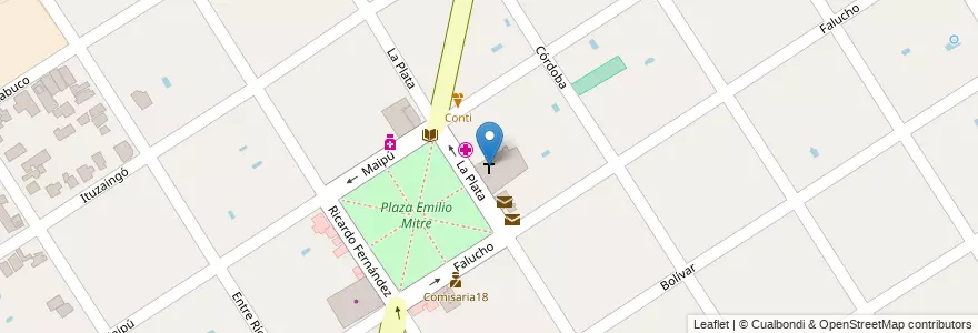 Mapa de ubicacion de Parroquia San Antonio de Padua en Аргентина, Буэнос-Айрес, Partido De Escobar, Ingeniero Maschwitz.
