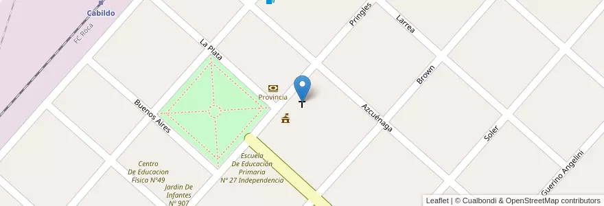 Mapa de ubicacion de Parroquía San José en Arjantin, Buenos Aires, Partido De Bahía Blanca.