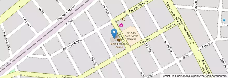 Mapa de ubicacion de Parroquia San Pedro Apóstol en Argentinië, Salta, Capital, Municipio De Salta, Salta.