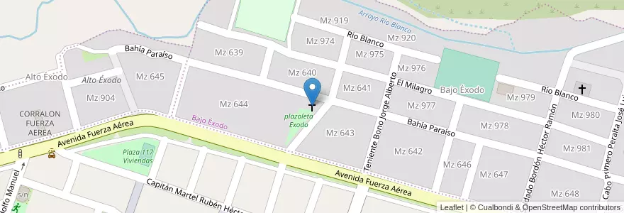 Mapa de ubicacion de Parroquia San Roque en Argentina, Jujuy, Departamento Doctor Manuel Belgrano, Municipio De San Salvador De Jujuy, Alto Comedero.