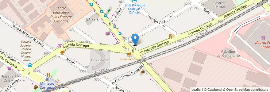 Mapa de ubicacion de Parroquia Santa Adela, Palermo en الأرجنتين, Ciudad Autónoma De Buenos Aires, Buenos Aires, Comuna 14.