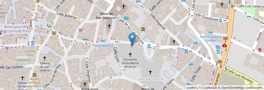 Mapa de ubicacion de Parroquia Santa María de Jesús en اسپانیا, Andalucía, Sevilla, Sevilla.