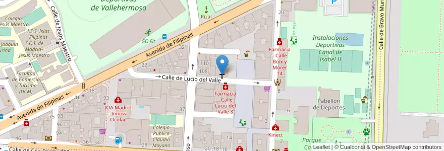 Mapa de ubicacion de Parroquia Santo Niño de Cebu en Spagna, Comunidad De Madrid, Comunidad De Madrid, Área Metropolitana De Madrid Y Corredor Del Henares, Madrid.