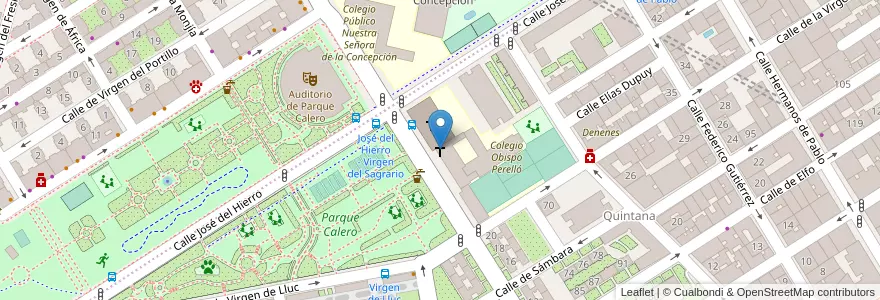 Mapa de ubicacion de Parroquia Virgen de Lluc en 스페인, Comunidad De Madrid, Comunidad De Madrid, Área Metropolitana De Madrid Y Corredor Del Henares, 마드리드.