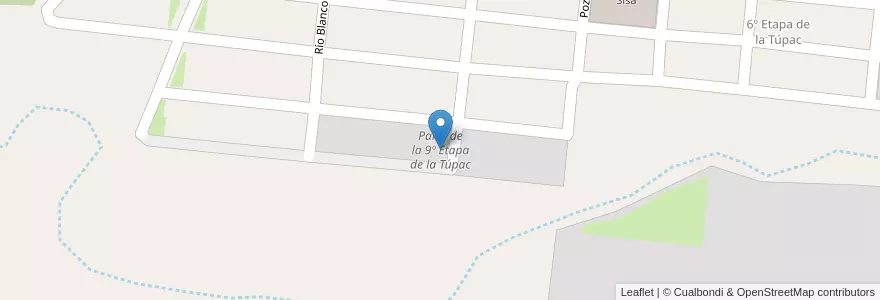 Mapa de ubicacion de Parte de la 9º Etapa de la Túpac en آرژانتین, Jujuy, Departamento Doctor Manuel Belgrano, Municipio De San Salvador De Jujuy, Alto Comedero.