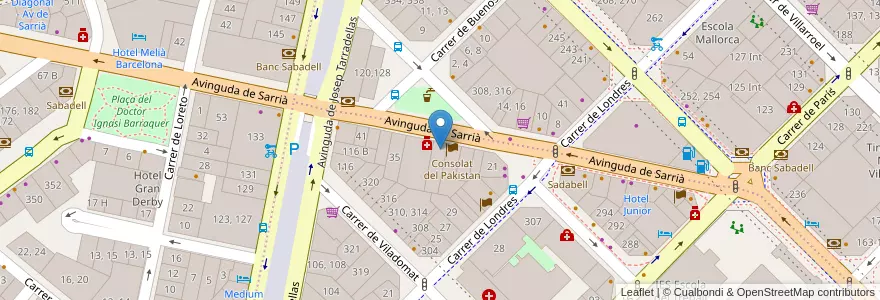 Mapa de ubicacion de Parvulari Pinotxo en Испания, Каталония, Барселона, Барселонес, Барселона.