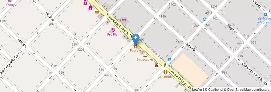 Mapa de ubicacion de Pascale, Villa Luro en 아르헨티나, Ciudad Autónoma De Buenos Aires, 부에노스아이레스, Comuna 10.
