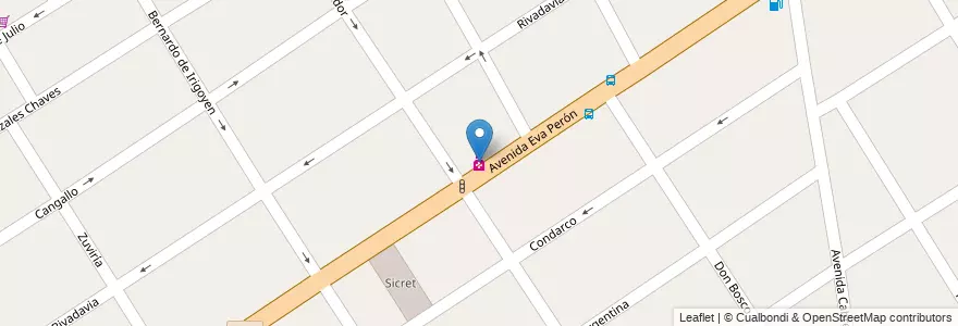 Mapa de ubicacion de Pasco en Argentina, Buenos Aires, Partido De Lomas De Zamora, Temperley.
