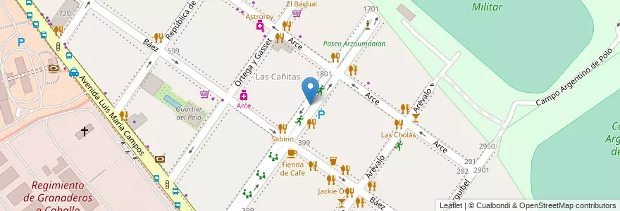 Mapa de ubicacion de Paseo Arzoumanian, Palermo en アルゼンチン, Ciudad Autónoma De Buenos Aires, ブエノスアイレス, Comuna 14.
