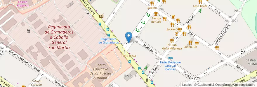 Mapa de ubicacion de Paseo Arzoumanian, Palermo en 阿根廷, Ciudad Autónoma De Buenos Aires, 布宜诺斯艾利斯, Comuna 14.